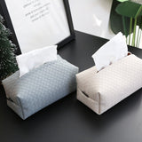 Nordic Leather Tissue Box for Home Office Car Creative Dining Table Napkin Handkerchief Dispenser Portable Toilet Paper Holder