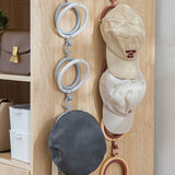 Baseball Cap Rack Hat Display Holder Door Closet Clothes Scarf Towel Round Storage Shelf Home Handbag Storage Hook Organizer