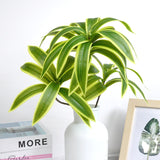 3 Fork Artificial Desktop Fake Plants Green Plastic Branches Palm Tree Desk Plant Flowers Tree Material Home Accessories Decor