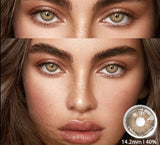 Colored Contact Lenses For Eyes 1pair Brown EyeContacts Lense Yearly Use Beauty Makeup Blue Color Contact Lenses