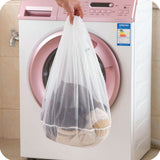 Clothes Washing Machine Laundry Bra Aid Lingerie Mesh Net Wash Bag Pouch Basket Drawstring Bag 3 Sizes