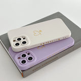 Soft Love Heart Phone Case For iPhone 11 12 13 14 Pro Max XS Max X XR 7 8 Plus SE Shockproof Bumper Silicone Back Cover