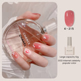 12ml Jelly Gel Nail Polish Semi Permanent Top Coat Soak Off UV LED Gel Art Nail Varnish Manicure Long Lasting Nail Gel