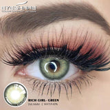 Natural Colored Contacts Lenses For Eyes 2pcs Blue Color Contact Lens For Eyes Yearly Makeup Gray Pupils Contact Lens