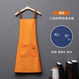 New Fashion Kitchen Aprons for Woman Men Chef Work Apron for Grill Restaurant Bar Shop Cafes Beauty Nails Studios Uniform