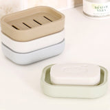 Simple Generous Soap Case Soap Dispenser Plate Case Solid Color Plastic Soaps Holder Home Shower Travel Rack Bathroom Supplies