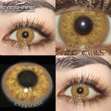 Color Lens Eyes 2pcs Natural Color Contact Lenses For Eyes Yearly Beauty Brown Contacts Lenses Eye Cosmetic Color Lens