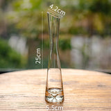 Transparent Glass Flower Vase Small Vase Hydroponics Plant Flower Terrarium Luxury Room Table Home Decor Wedding Decoration