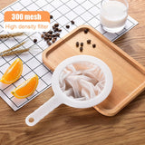 100/200/400 Mesh Kitchen Ultra-fine Mesh Strainer Soy Milk Wine Filter Bag Nut Bag Tea Coffee Oil Yogurt Reusable Filter Net