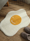 Poached Egg Shape carpet Funny Entrance Carpet Non-slip bath mat Kitchen Rug Chidren carpet modern home decoration