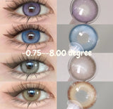 Color Contact Lenses with Diopters Color Lens Korea Big Eyes Natural Colored Eye Lenses Black Brown Fog Pearl