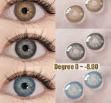 1 Pair Myopia PATTAYA Colored Contact Lenses for Eyes Brown Lens Blue Eye Lenses With Diopters Prescription Fashion Lenses