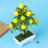 Artificial Lemon Plants Potted Fake Flower For Home Party And Garden Decoration