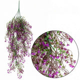 85CM Artificial Hanging Flower Plant Fake Vine Willow Rattan Flower Artificial Hanging Plant for Home Garden Wall Decoration