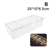 10/12/14/16/18 Holes Clear Acrylic Flower Vase Rectangular For Dining Table Wedding Decoration Rose Gift Box Desktop Home Decor