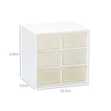 Plastic 9 Grids Desktop Storage Box Jewelry Dust Proof Drawer Desk Organizer Cosmetic Storage Earrings Makeup Container for Home