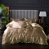 Light Luxury Satin Duvet Cover Rayon Quilt Cover Single Double 228*228  No Pillowcase  Bedding Set