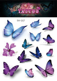 Fairy Butterfly Wings Shiny Tattoo Sticker Waterproof Eyes Face Hand Body Art Fake Tattoos Women Makeup Dance Music Festival