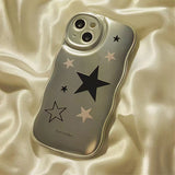 Color Stars INS Phone Cases for IPhone 11 12 13 Pro Max Shockproof Cool Punk Hip Hop Cute Full Coverage Thick Soft Shell