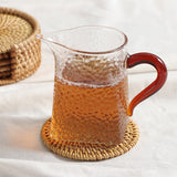 Rattan Coaster Table Natural Woven Rattan Cup Coaster Drink Mug Pot Tea Coffee Placemat Handmade Kitchen Accessories