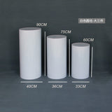 Cylinder Tables For Parties White 5pcs Party Cake Pedestal Round Cylinder Table Pedestal Display For Birthday Wedding Decoration