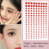 Face Tattoo Eyeshadow Stickers Nail Stickers 3D Pearl Face Jewels Diamond Decoration Self Adhesive Body Brow Makeup DIY Beauty