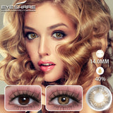 Natural Color Contact Lenses for Eyes 2pcs Gray Eyes Lenses Yearly Fashion Brown EyeContacts Lens Colored Eye Contacts