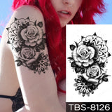 Waterproof Temporary Tattoo Sticker Anime Cool Girl Flash Tatto Evil Witch Old School Body Art Arm Fake Tatoo Men Women