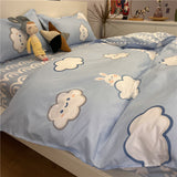 Luxury Nordic Covers for Bed...bed Sky Girl Room Duvet Cover 150*200 Bedclothes Bedding Set Duvet Cover Comforter Sets Bed Sheet