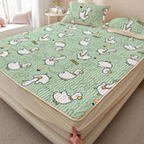 Summer Latex Ice Mat Bed Mattress Cool Cartoon Mattress Pad Air Conditioner Soft Cool Bedding Set Non-slip Pad 150