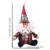 Cute Christmas Santa Snowman Deer Doll Decoration Gift Doll Christmas Tree Hanging Ornament New Year Xmas Home Decoration