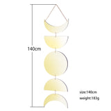 Gold Moon Phase Wall Mirror Boho Home Decor Moon Decor Acrylic Decorative Mirrors Wall Hanging  Bedroom Living Room Decoration