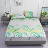 Hot Sale Single Fitted Sheet Mattress Cover With All-around Elastic Rubber Band Bed Cover Polyester Bed Sheet（No Pillow cases）