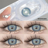 Color Contact Lenses for Eyes Natural 2pcs Blue Brown Colored Lenses Eyes Yearly Beautiful Pupil Color Contact Lenses