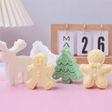 Christmas Tree Silicone Candle Mold DIY Gingerbread Man Elk Soap Resin Crystal Making Chocolate Mold Party Decor Holiday Gifts