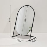 Makeup Free Shipping Wall Mirror Bathroom Design Desk Standing Korean Hairdressing Oval Miroir Mural House Decoration