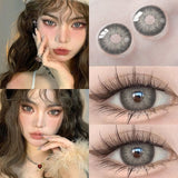 1Pair Myopia Lenses Color Contact Lenses for Eyes Lenses With Diopters Prescription Fashion Lenses Blue Eye Lenses
