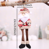 Cute Christmas Santa Snowman Deer Doll Decoration Gift Doll Christmas Tree Hanging Ornament New Year Xmas Home Decoration