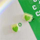 3D Cute Heart Earphone Case For Apple Airpods 1 2 Pro Cover Fashion Headphones Cases For Airpods 3 Charging Box With Keyring