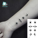 Waterproof Temporary Tattoo Stickere Black Hand Drawn Heart Design Body Art Fake Tattoo Flash Tattoo Wrist Ankle Female