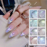 Crystal Stone Cat Eye Magnetic Nail Art Gel New Dazzle Shimmer Color Gel Semi Permanent Uv Varnish Nail Polish Top Coat Uv Gel