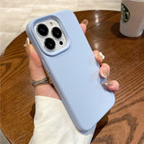 For iPhone 14 13 Pro Max Case Luxury Liquid Silicone Phone Case for iPhone 11 12 Pro Max X XR 7 8 14 Plus Camera Protection Case