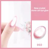 Laser Rainbow Cat Eye Gel Magnetic Nails Polish Reflective Sparkling Glitter Gel Can Be Use on Any Color Nail Accesorios