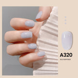 7.3ml Jelly Gel Nail Polish Transparent Nude Manicure Top Coat SemiPermanent Polish Soak Off UV LED Gel Art Nail Varnish