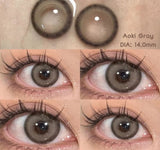 Colorcon 1 Pair Korean Lenses Colored Contact Lenses with Degree Myopia Lenses Natural Eye Lenses Gray Lenses