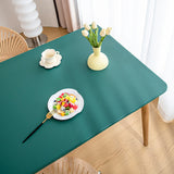 Rectangle Leather Tablecloth for Dinner Table Cloth Cover Stain Wrinkle Resistant Waterproof Oil-proof Desk Cover Desktop