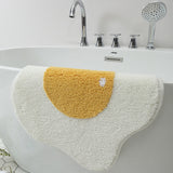 Poached Egg Shape carpet Funny Entrance Carpet Non-slip bath mat Kitchen Rug Chidren carpet modern home decoration