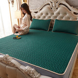 Natural Thai Latex Summer Mat Cooling Rayon Bed Mat for Summer Comfortable Breathable Cool Mat and Pillowcase Cold Folding Mats