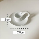 Ceramic Handhold Candlestick Ornaments Photography Home Decoration Jewelry Stand Candle Holder 1PC