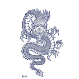 Waterproof Temporary Tattoo Sticker Red Dragon Pattern Men's and Women's Arm Body Art Fake Tattoo